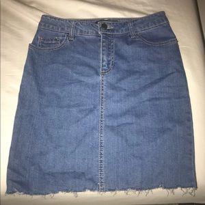 forever 21 denim skirt